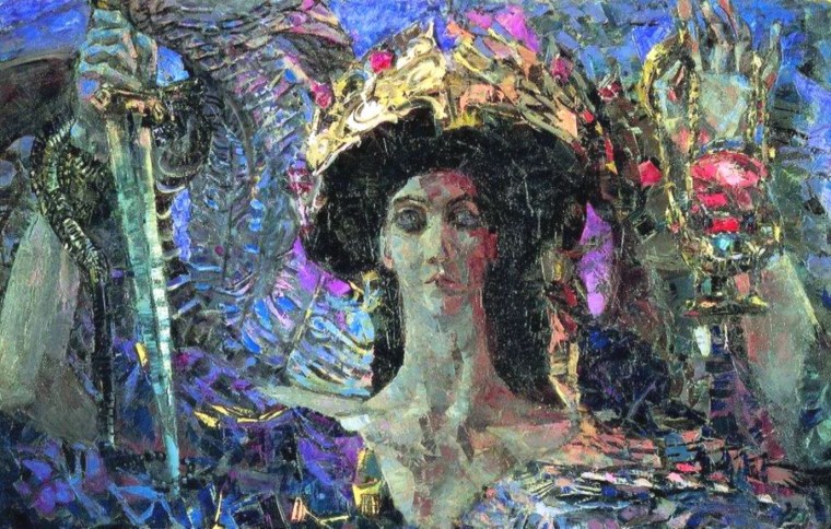 Врубель демон летящий картина