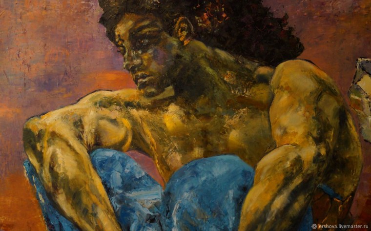 Врубель демон сидящий