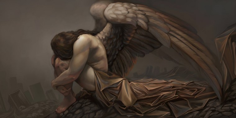 Врубель Шестикрылый Серафим картина