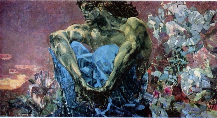 Врубель демон поверженный картина