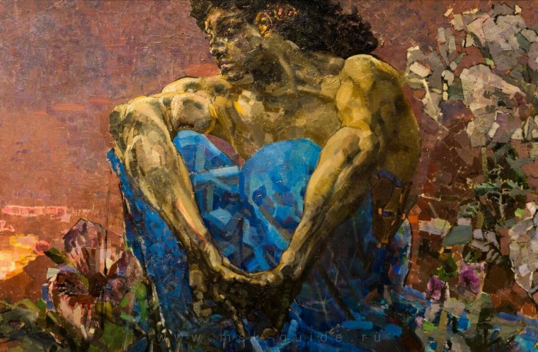 Врубель демон сидящий