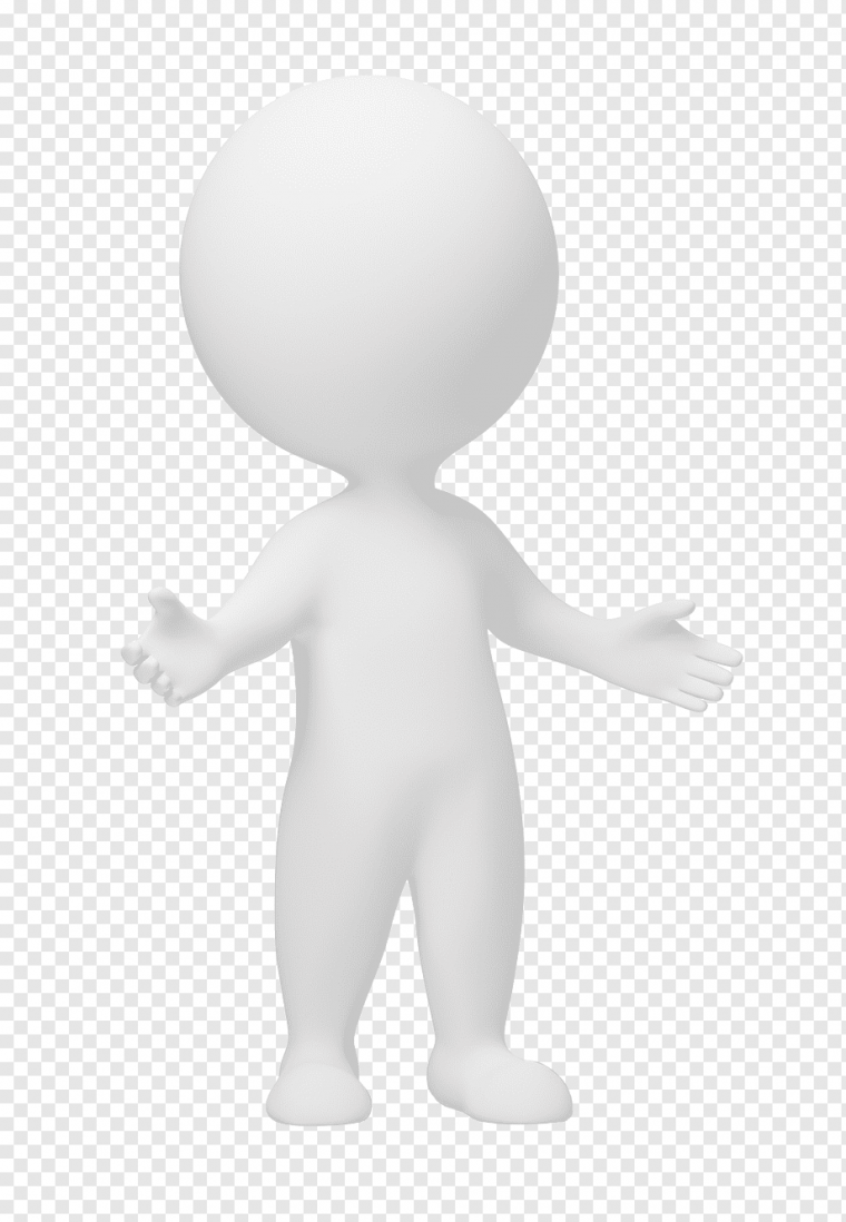 Человечек на прозрачном фоне