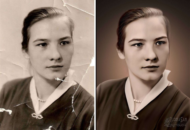 Ретушь старых фотографий в фотошопе