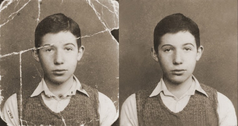 Старые поврежденные фотографии