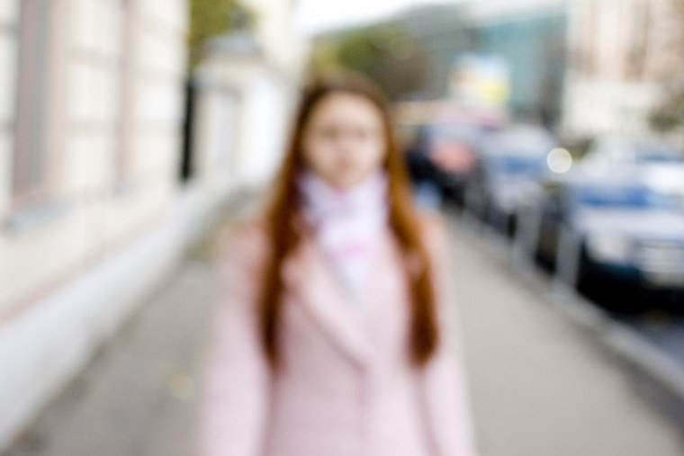 Размытая девушка