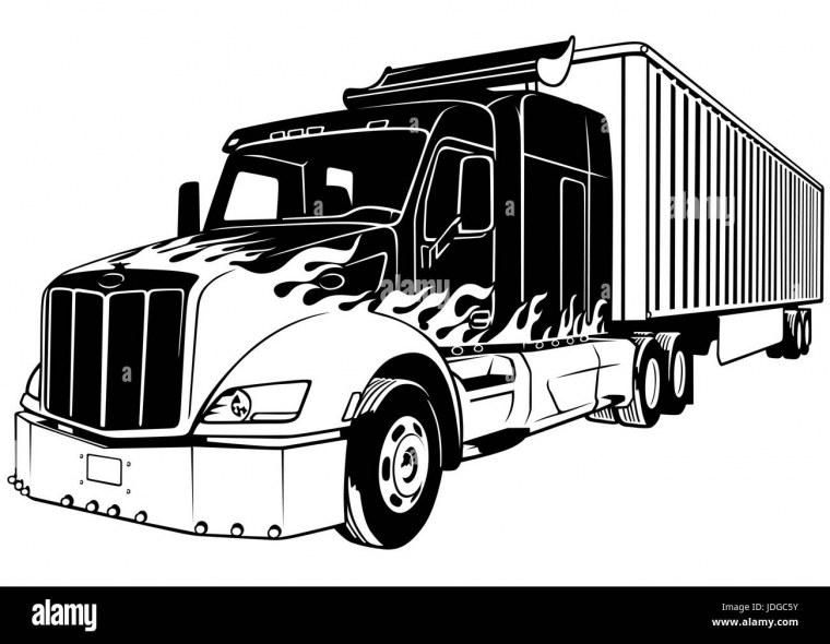 Американский грузовик вектор