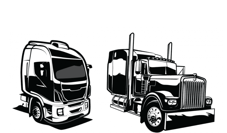 Грузовик спереди вектор
