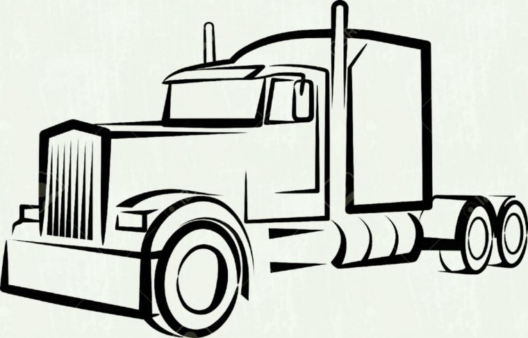 Американский грузовик вектор