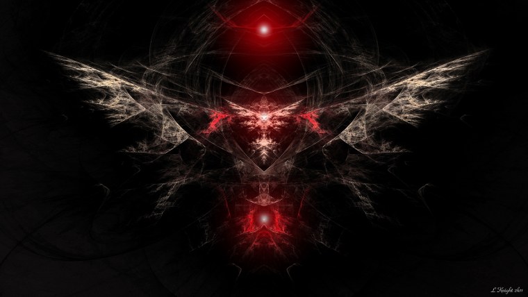 Дьявол на черном фоне