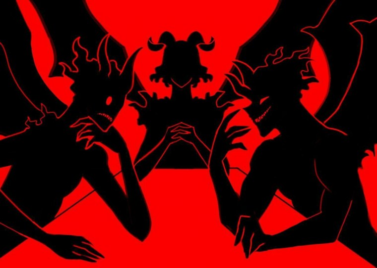 Тёмная Триада чёрный Клевер демоны