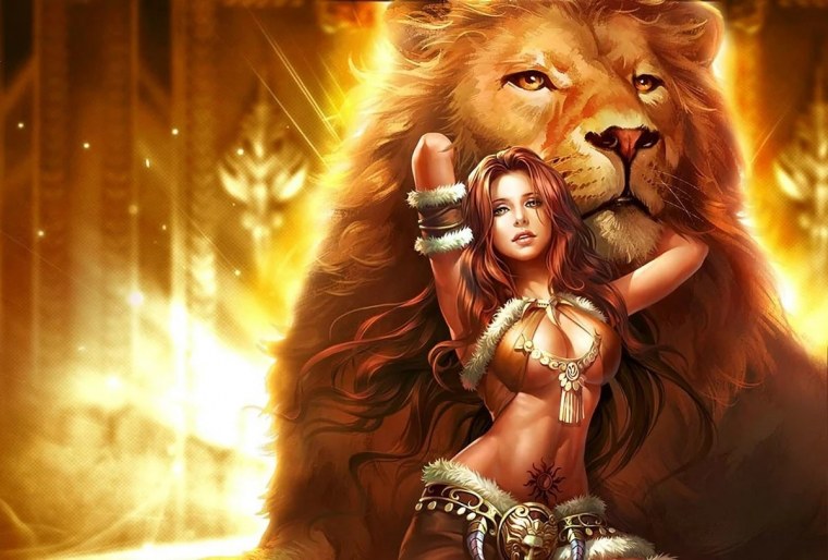 Девушка и Лев