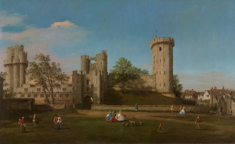 Каналетто – замок Уорик, Восточный фасад со двора