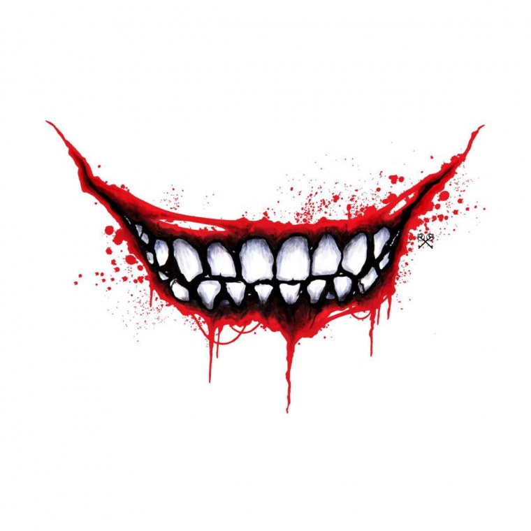 Татуировка улыбка Джокера