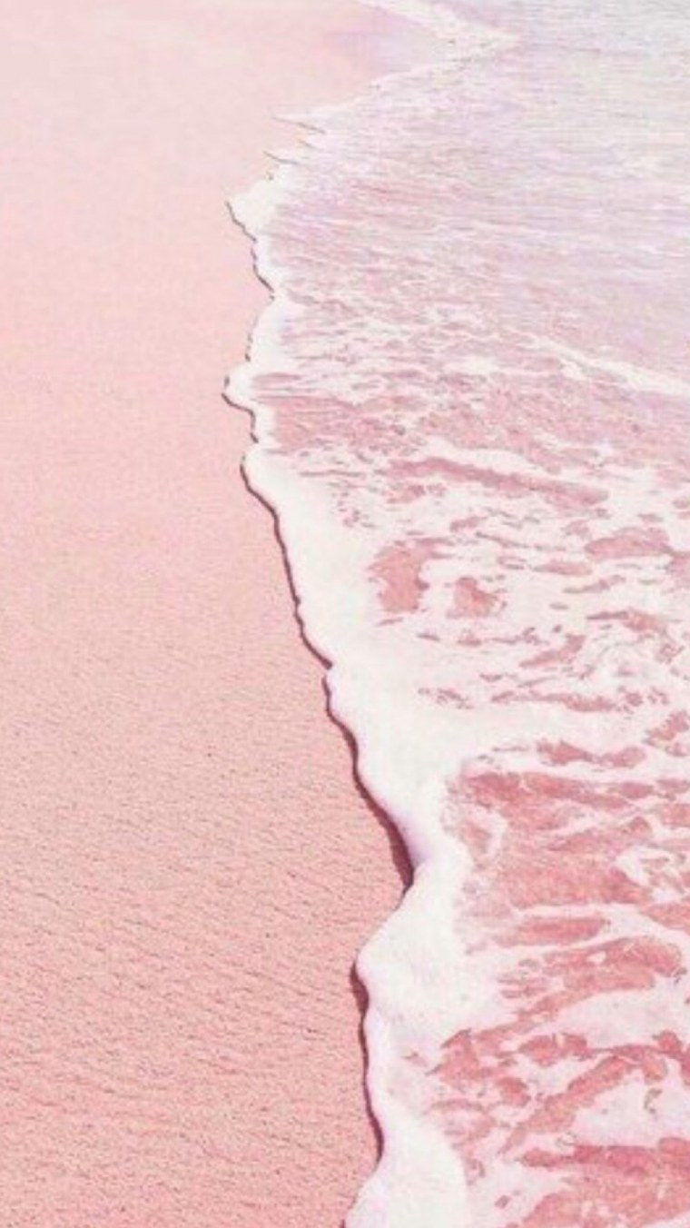 Розовый пляж Эстетика