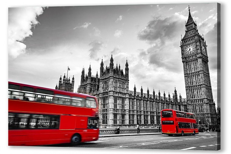 Биг Бен, красный автобус Лондон