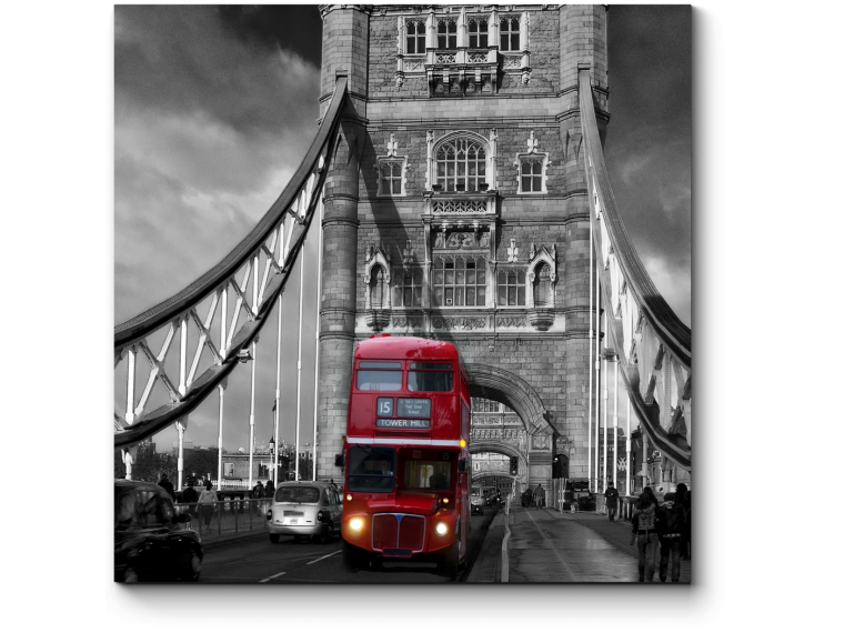Лондон черно белый красный