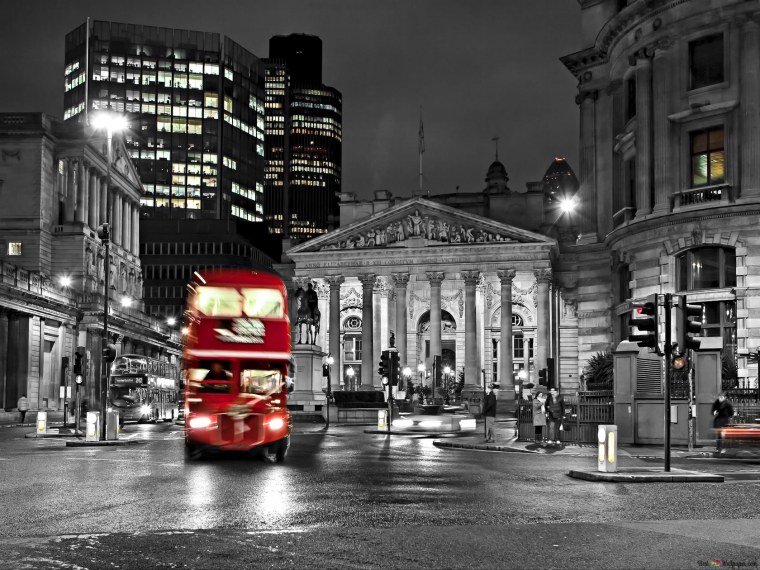 Картина Лондон красный автобус