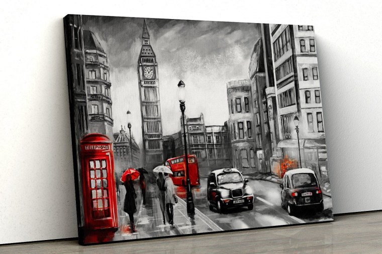 Картина Лондон черно белая