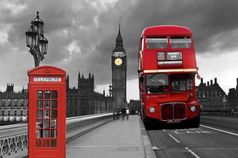 Биг Бен, красный автобус Лондон