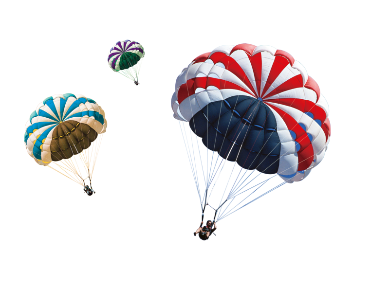 Парашютист без фона