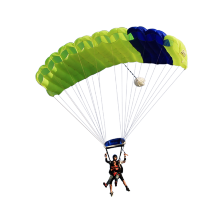 Человек с парашютом