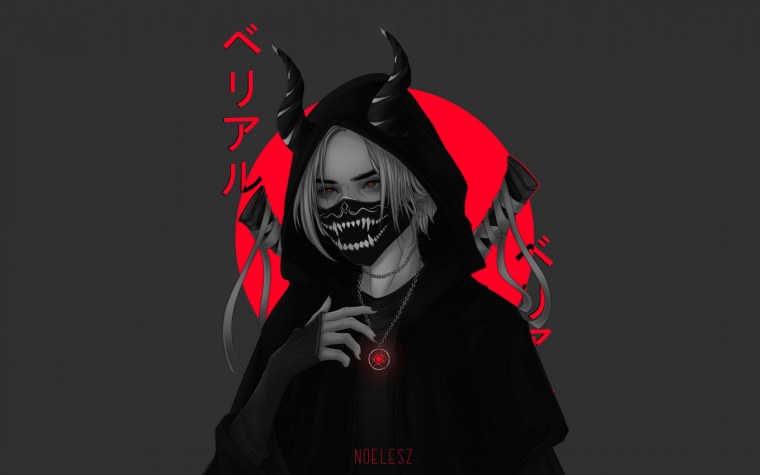 Обои на рабочий стол черно красные