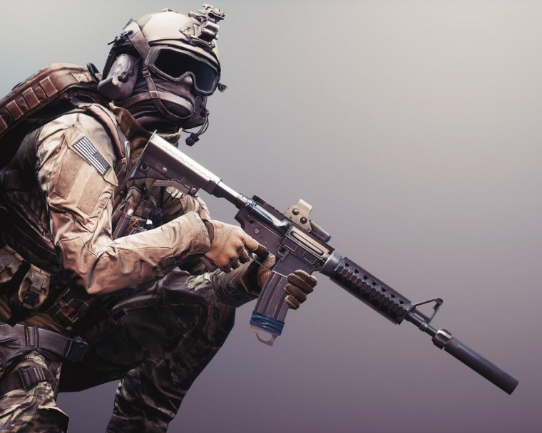 Боец с пушкой