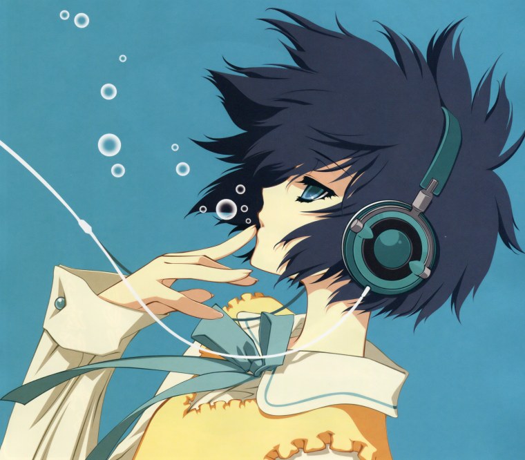 Аниме с наушниками