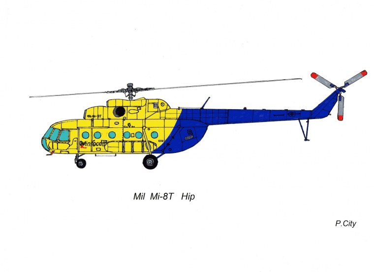 Раскраски с вертолетами военными ми8