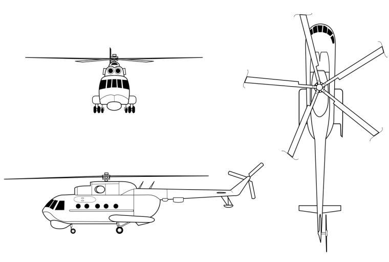 Ми-14 чертеж