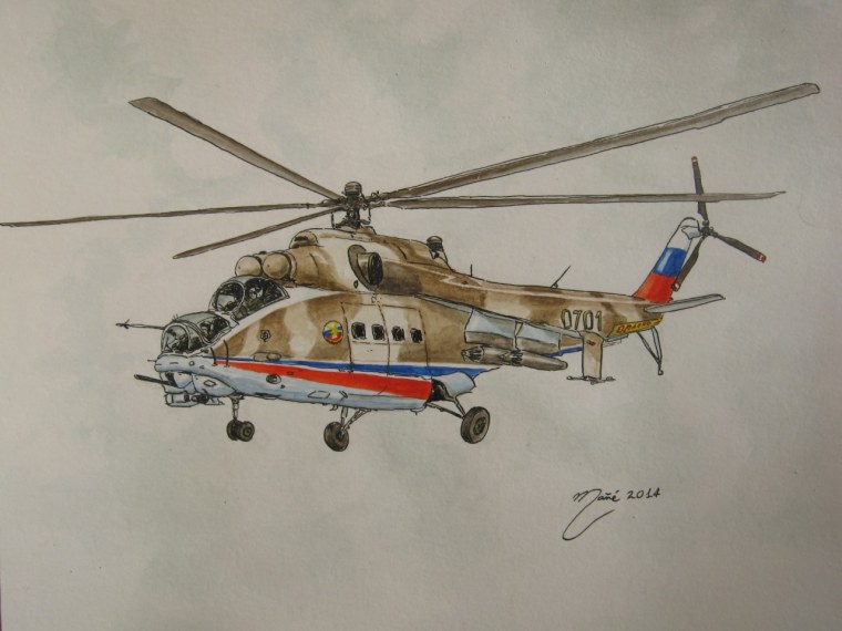 Раскраска вертолет ми 26