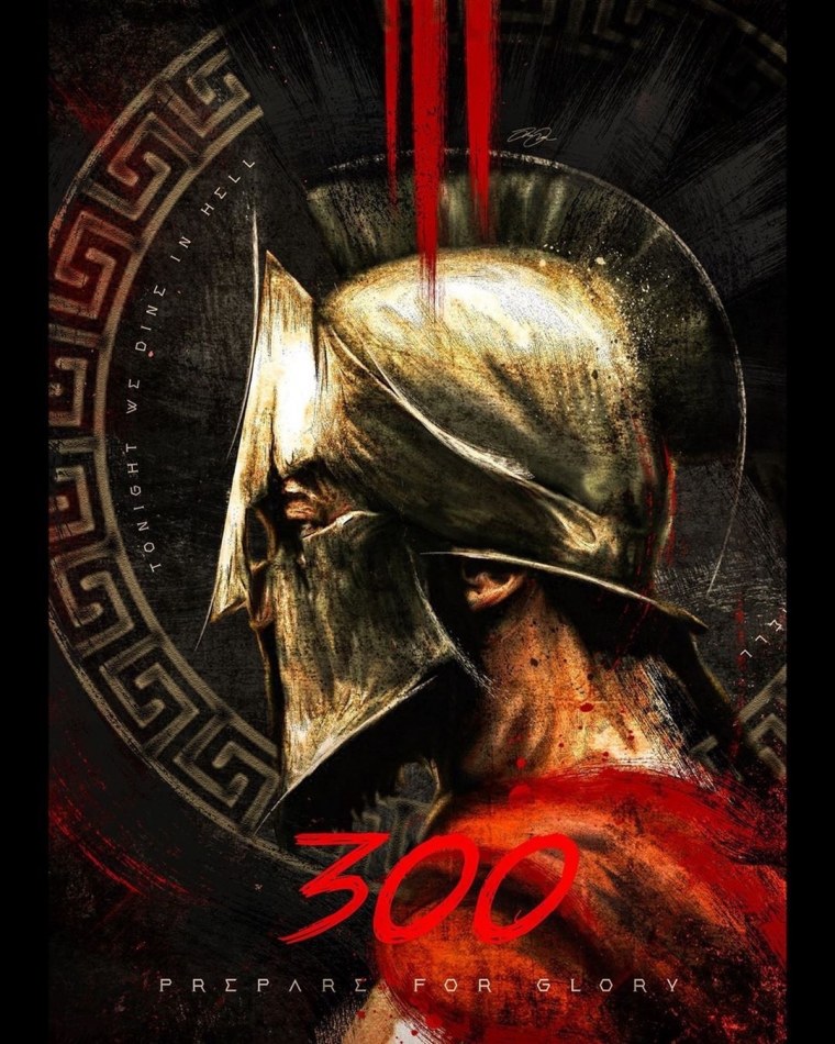 Царь Леонид 300 спартанцев арт