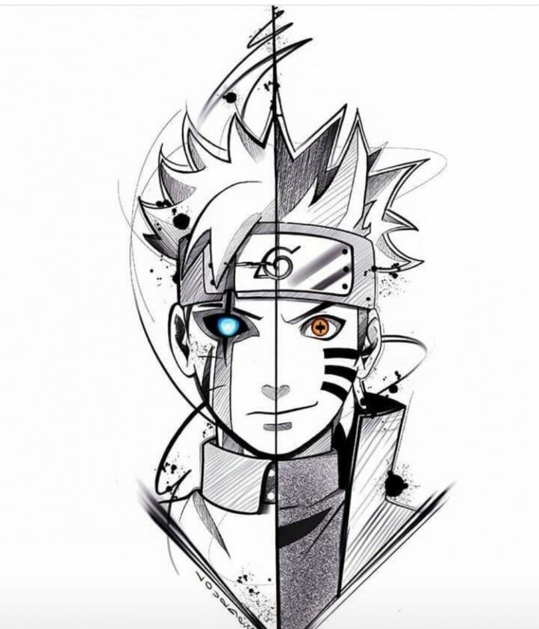 Эскиз кармы Боруто