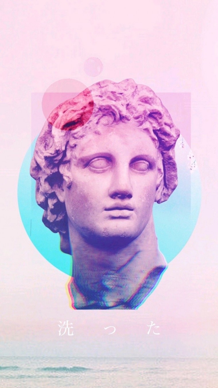 Давид Микеланджело vaporwave