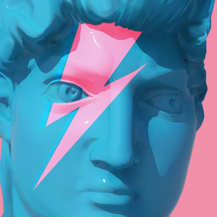 Давид Микеланджело скульптура Эстетика глитч