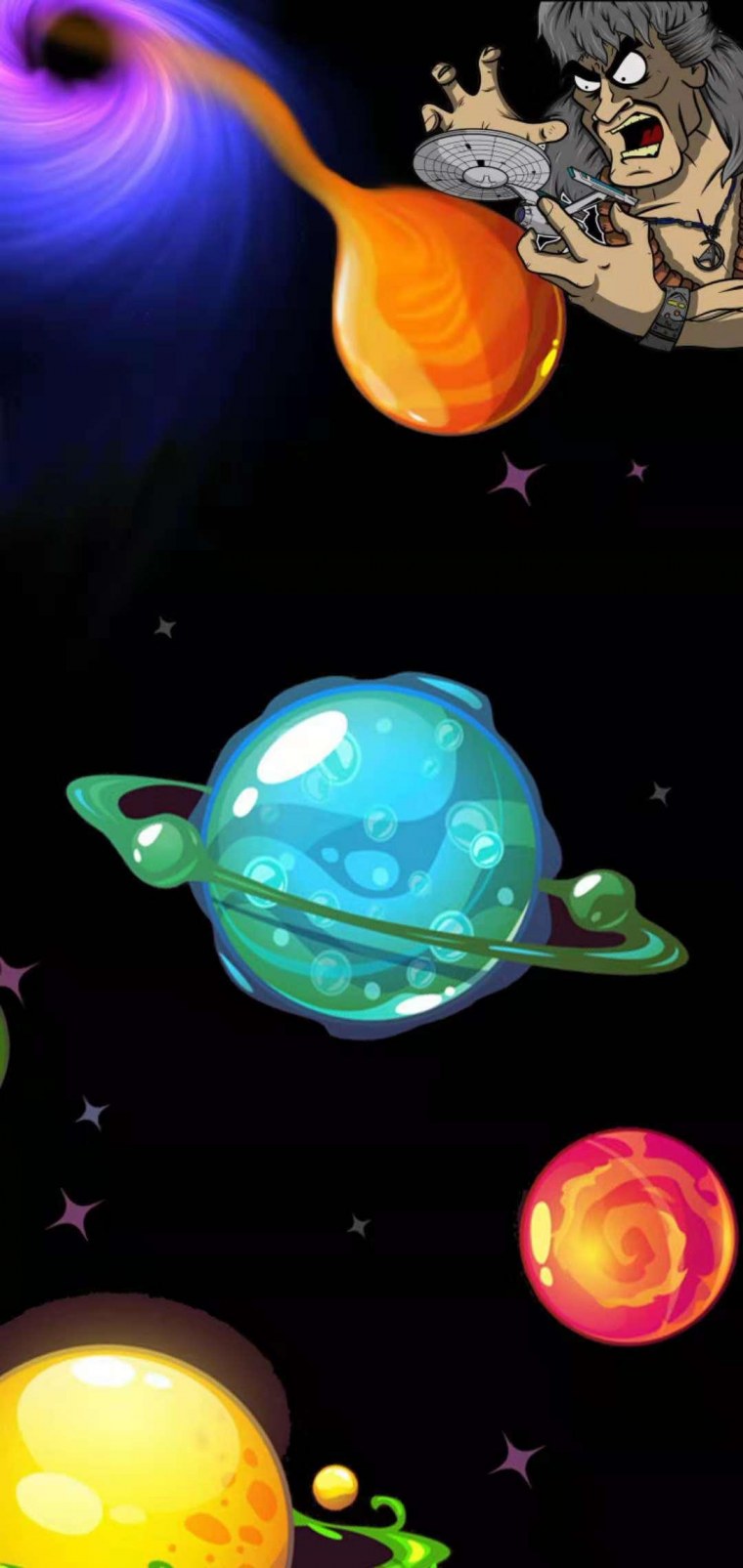 Обои для Samsung s10 Plus с вырезом под камеру