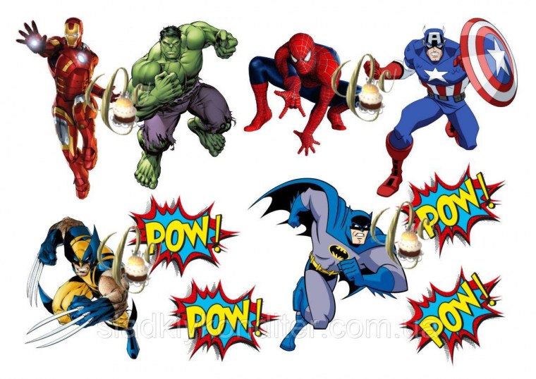 Герои Марвел топперы