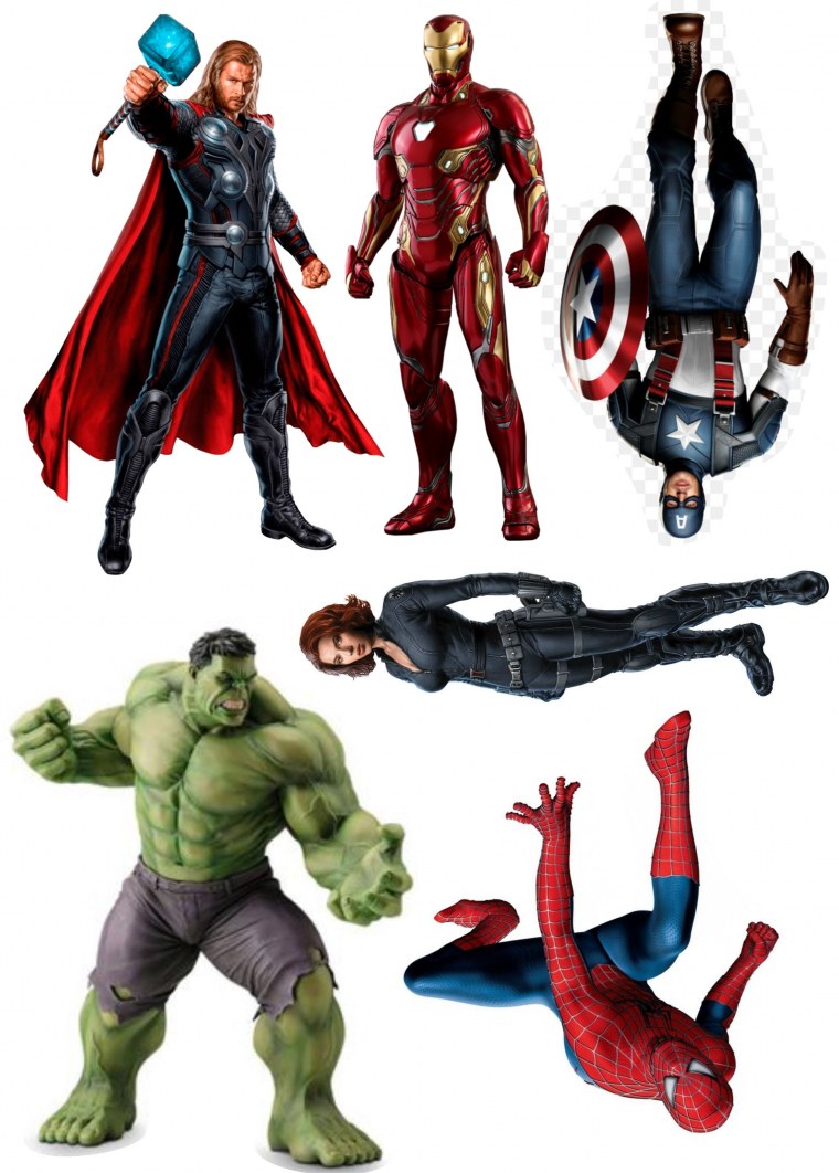 Мстители сахарная печать