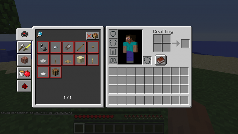 Инвентарь в МАЙНКРАФТЕ