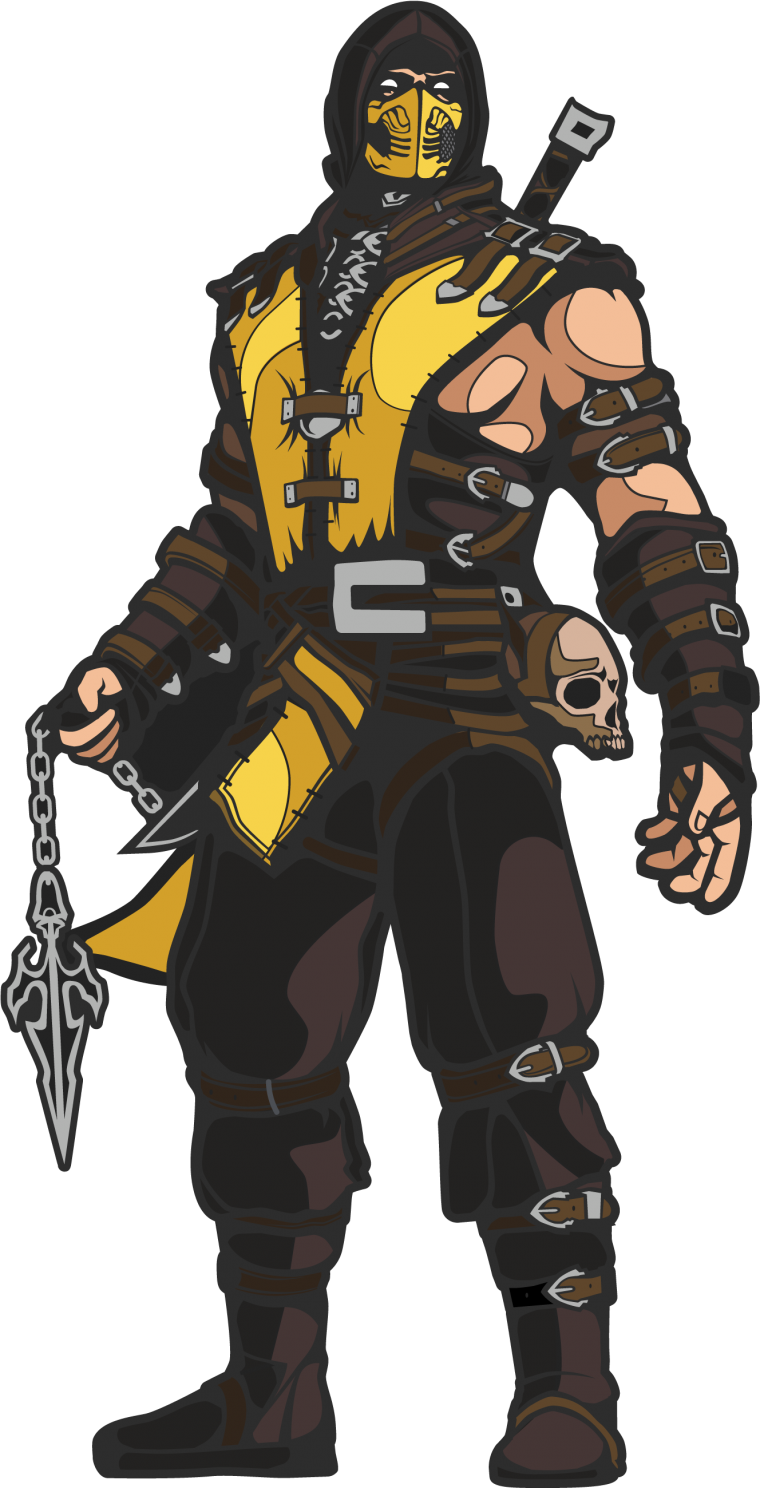 Скорпион мортал комбат 11 в полный рост