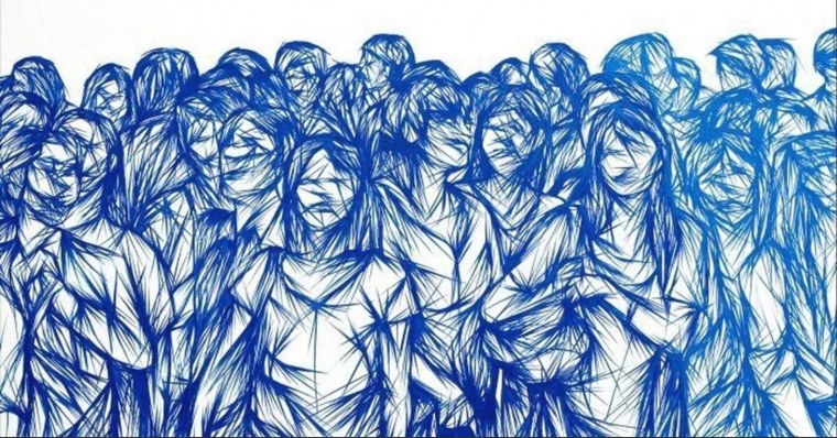 Много людей арт