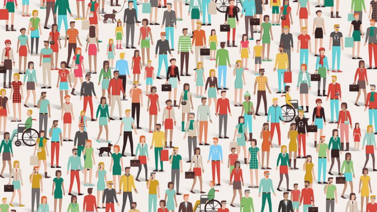 Много людей иллюстрация