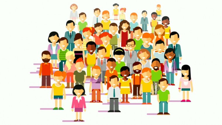 Толпа иллюстрация