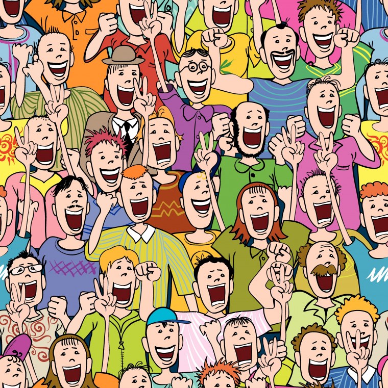 Мультяшная толпа