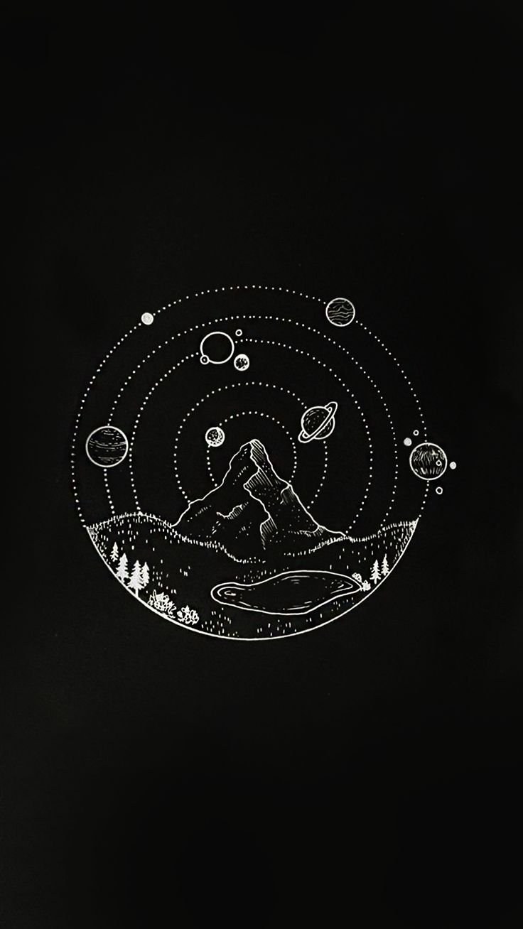 Рисунки на черном фоне