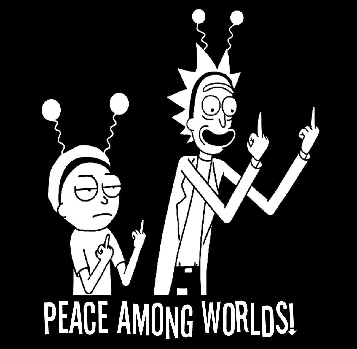 Peace перевод. Рик Peace among Worlds. Rick and Morty Peace among Worlds. Рик и Морти Peace among Worlds обои. Рик и Морти вектор ч/б.