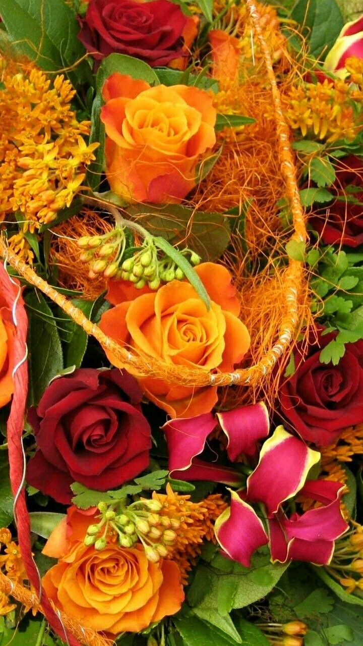 Осенние цветы фон