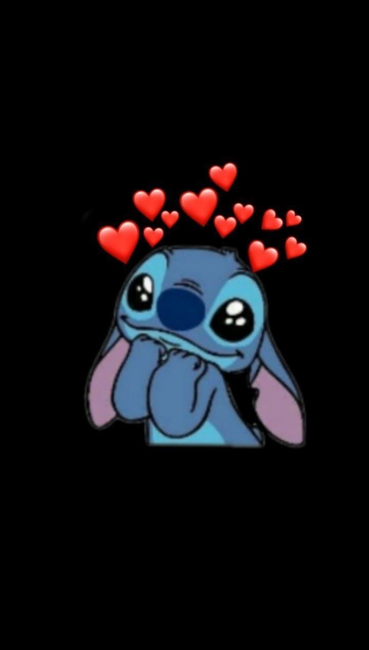 Стич с сердечками