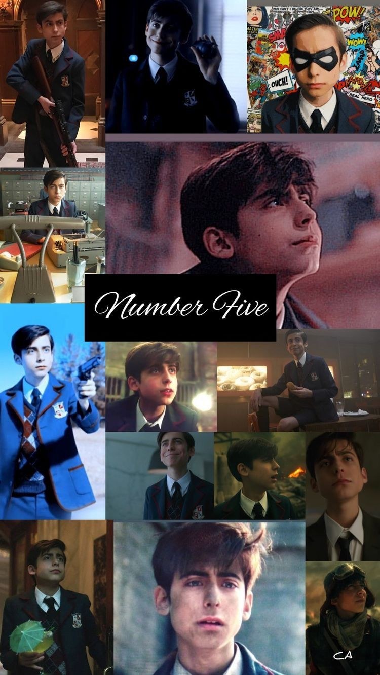 Эйдан Галлахер Академия Амбрелла коллаж