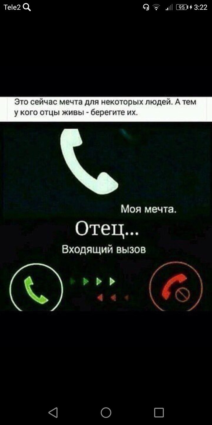 Входящий вызов папа